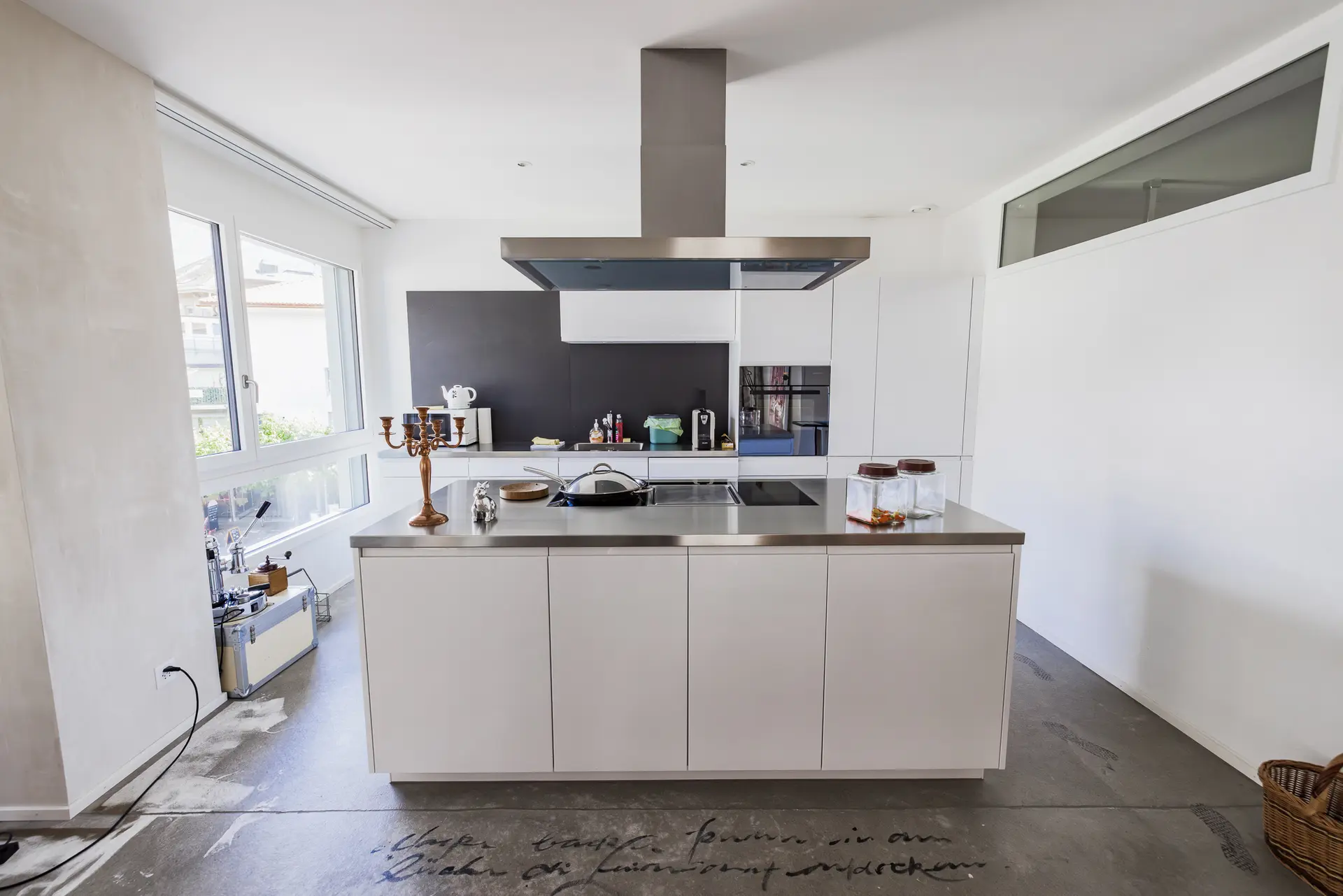 Kitchen with island